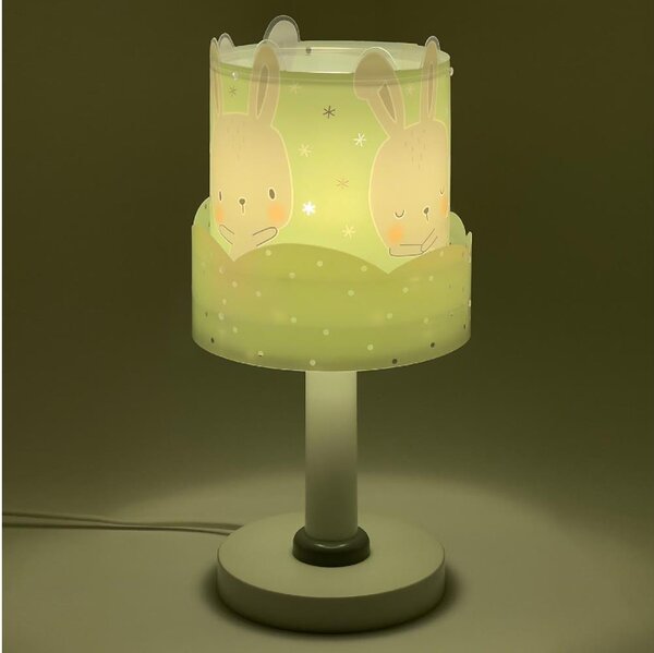 Dalber 61151H - Lampada per bambini BUNNY 1xE14/40W/230V verde