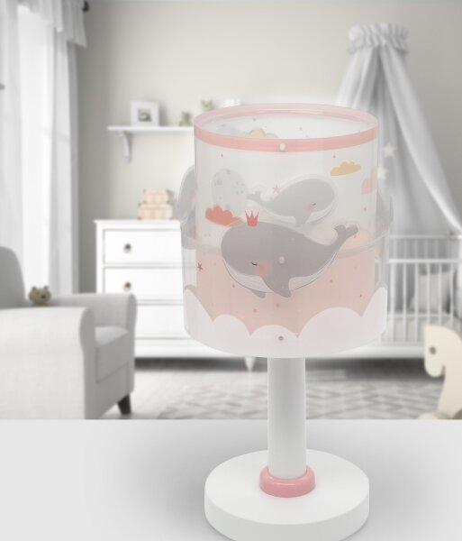 Dalber 61171S - Lampada per bambini WHALE DREAMS 1xE14/8W/230V rosa