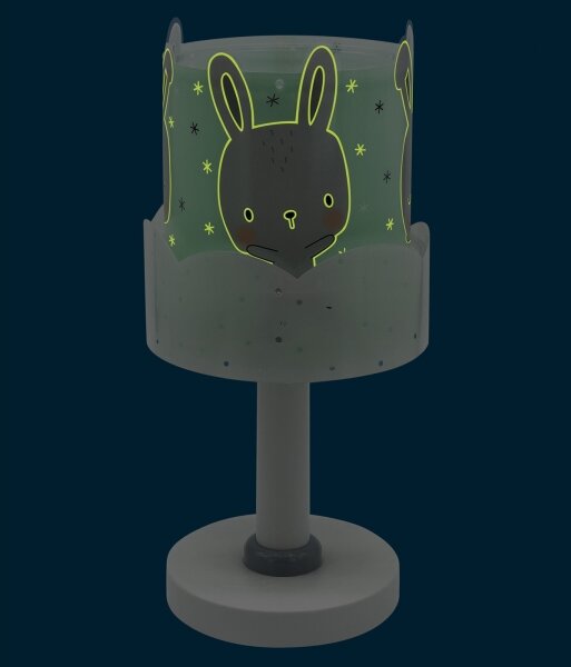Dalber 61151H - Lampada per bambini BUNNY 1xE14/40W/230V verde
