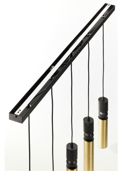 Jupiter 2012 - Lampadario a sospensione con filo ALAS 5xGU10/10W/230V nero/oro
