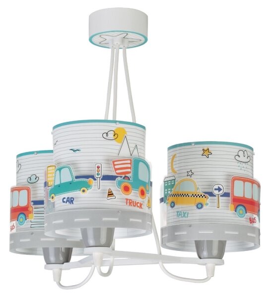 Dalber 61687 - Lampadario per bambini BABY TRAVEL 3xE27/60W/230V