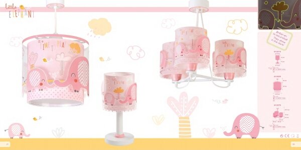 Dalber 61331S - Lampada per bambini LITTLE ELEPHANT 1xE14/40W/230V