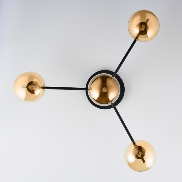 Jupiter 2031 - Lampadario a plafone FIGARO 4xG9/10W/230V nero/oro/beige