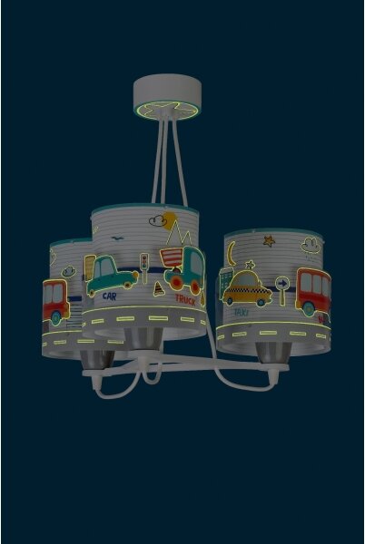 Dalber 61687 - Lampadario per bambini BABY TRAVEL 3xE27/60W/230V