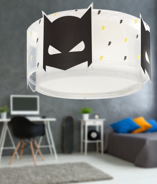 Dalber 61806 - Plafoniera per bambini DARK HERO 2xE27/15W/230V