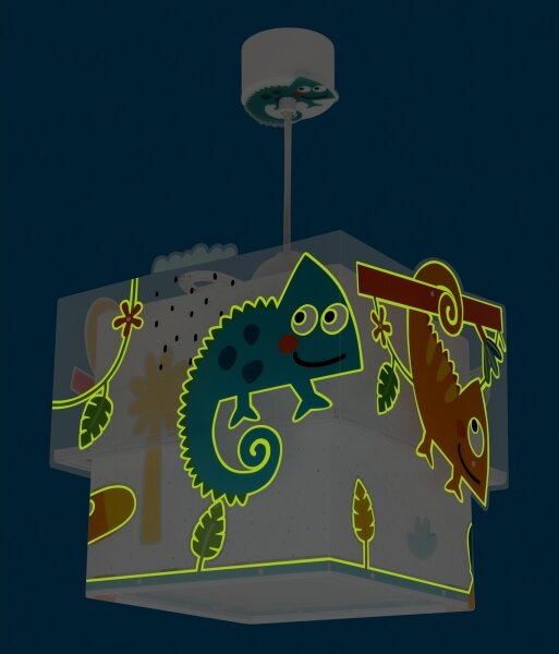 Dalber 63312 - Lampadario per bambini HAPPY JUNGLE 1xE27/15W/230V