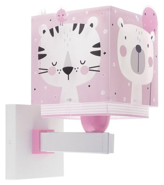 Dalber 63119S - Applique per bambini JUNGLE 1xE27/15W/230V rosa