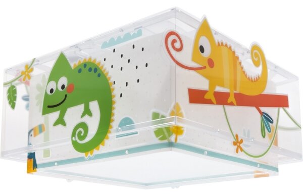 Dalber 63316 - Lampada da soffitto per bambini HAPPY JUNGLE 2xE27/15W/230V
