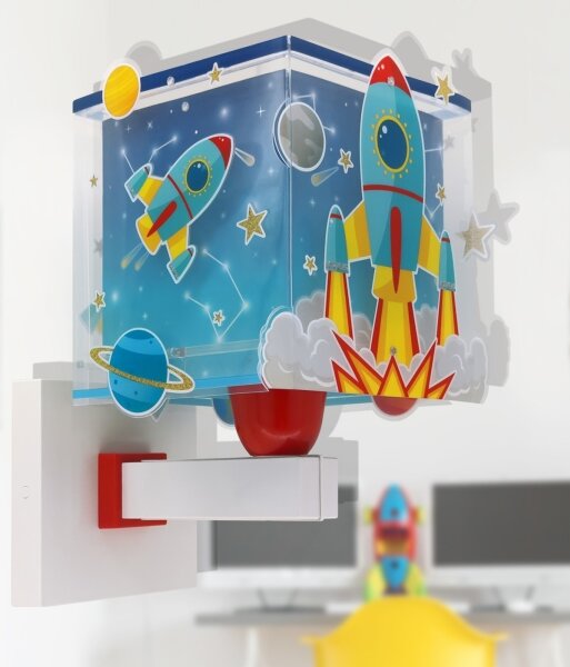 Dalber 63359 - Applique per bambini ROCKET 1xE27/15W/230V