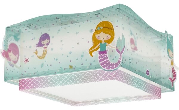 Dalber 63446 - Plafoniera per bambini MERMAIDS 2xE27/60W/230V
