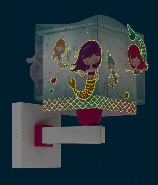Dalber 63449 - Applique per bambini MERMAIDS 1xE27/60W/230V