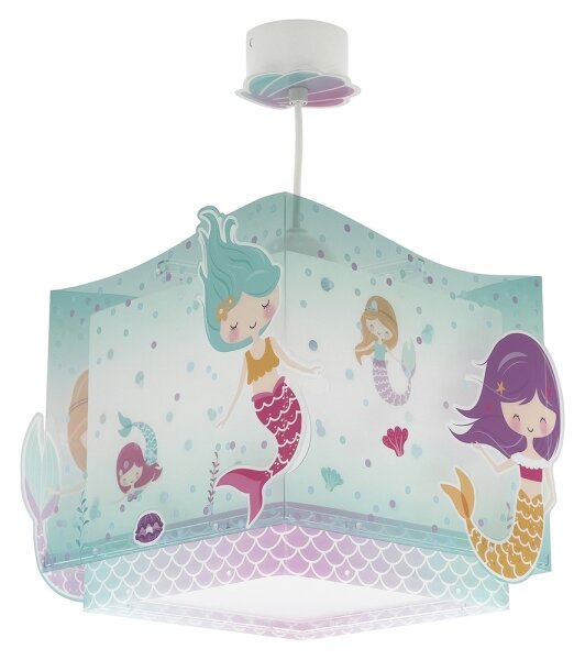 Dalber 63442 - Lampadario per bambini MERMAIDS 1xE27/60W/230V