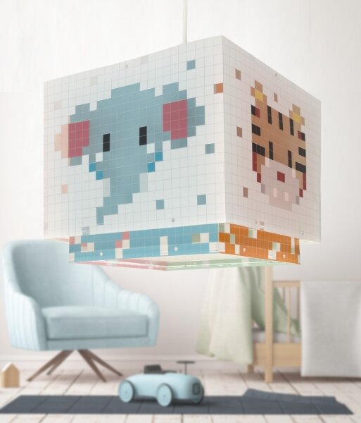 Dalber 63372 - Lampadario per bambini LITTLE PIXEL 1xE27/15W/230V