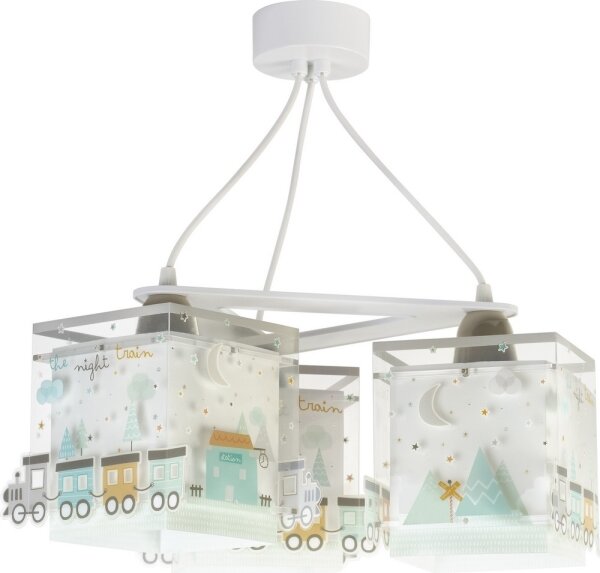 Dalber D-63534 - Lampadario per bambini TRAIN 3xE27/60W/230V