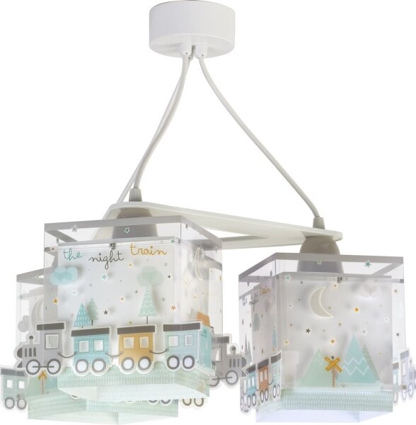 Dalber D-63534 - Lampadario per bambini TRAIN 3xE27/60W/230V