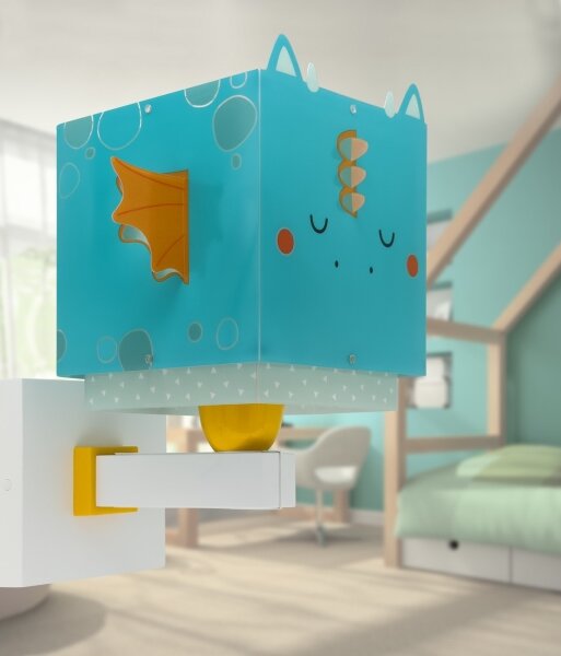 Dalber 64389 - Applique per bambini LITTLE DRAGON 1xE27/15W/230V