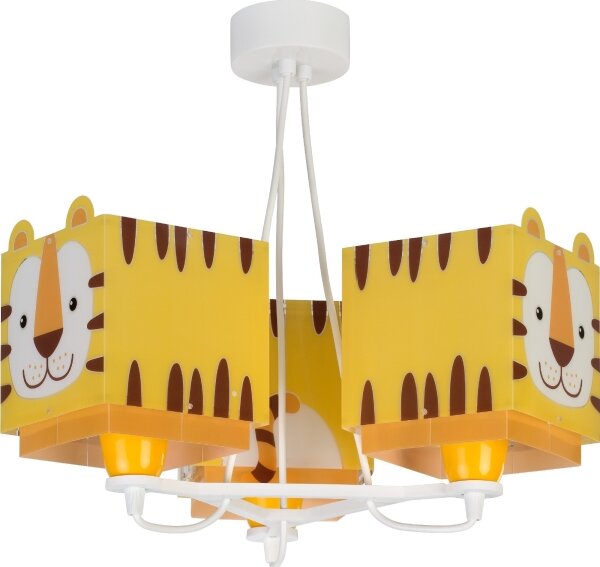 Dalber 64567 - Lampadario per bambini LITTLE TIGER 3xE27/60W/230V