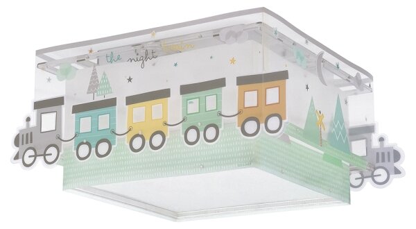Dalber 63536 - Plafoniera per bambini TRAIN 2xE27/60W/230V