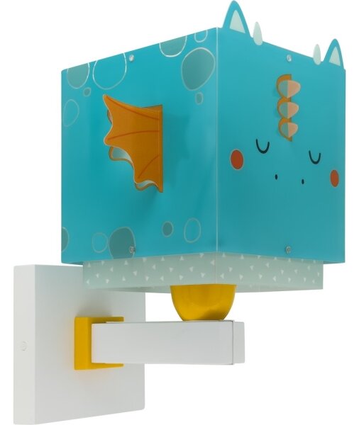 Dalber 64389 - Applique per bambini LITTLE DRAGON 1xE27/15W/230V