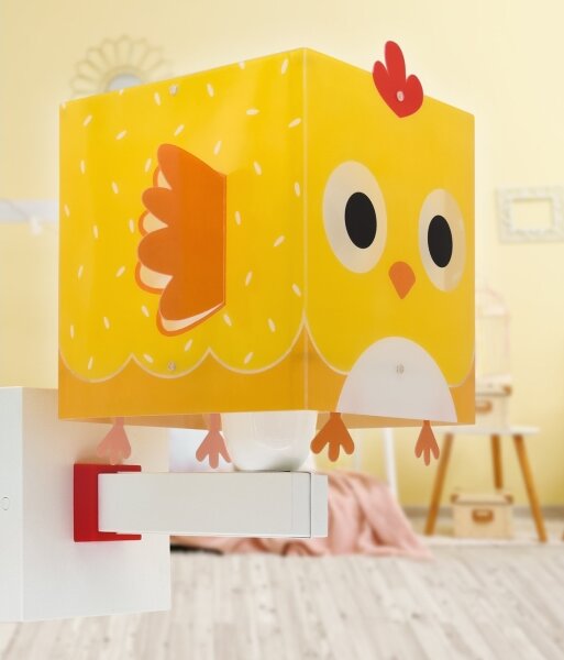 Dalber 64649 - Applique per bambini LITTLE CHICKEN 1xE27/15W/230V