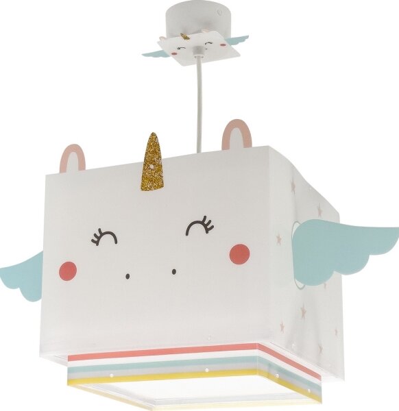 Dalber 64592 - Lampadario per bambini LITTLE UNICORN 1xE27/15W/230V