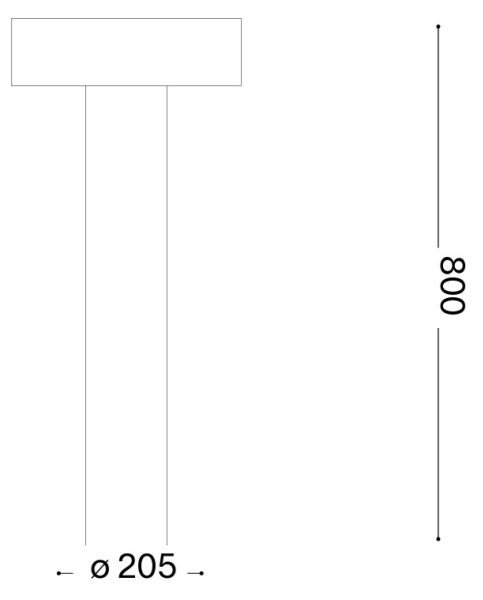 Ideal Lux - Lampada da esterno 4x G9/15W/230V 80 cm IP44 marrone