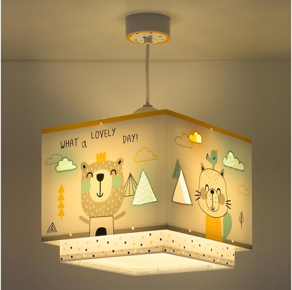 Dalber D-73242 - Lampadario per bambini HELLO LITTLE 1xE27/15W/230V