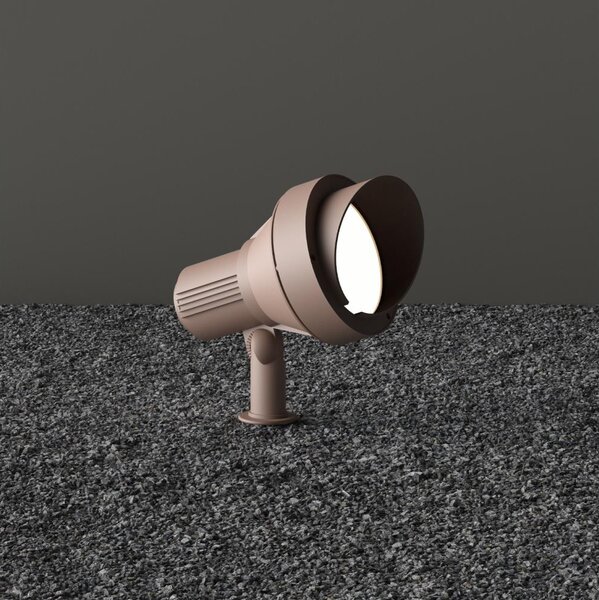Ideal Lux - Lampada da esterno TERRA 1xGU10/28W/230V IP65 marrone