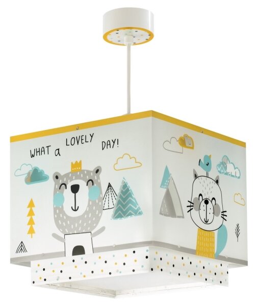 Dalber D-73242 - Lampadario per bambini HELLO LITTLE 1xE27/15W/230V