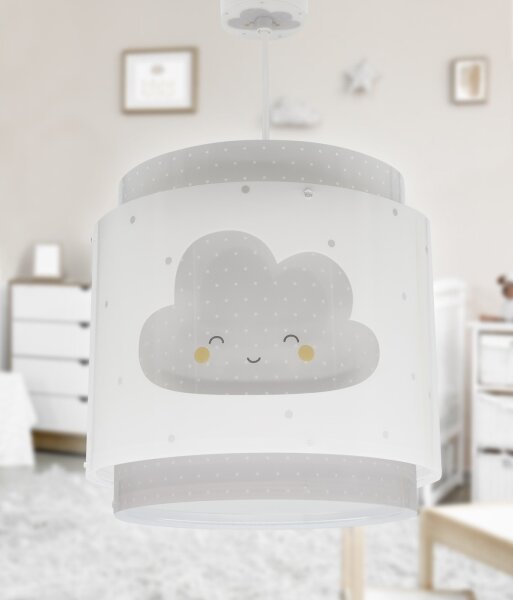 Dalber 76012E - Lampadario per bambini BABY DREAMS 1xE27/15W/230V grigio