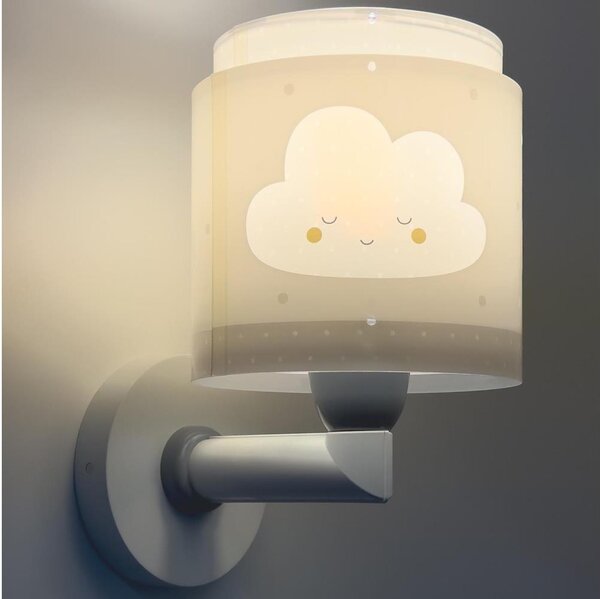 Dalber 76019E - Applique per bambini BABY DREAMS 1xE27/15W/230V grigio