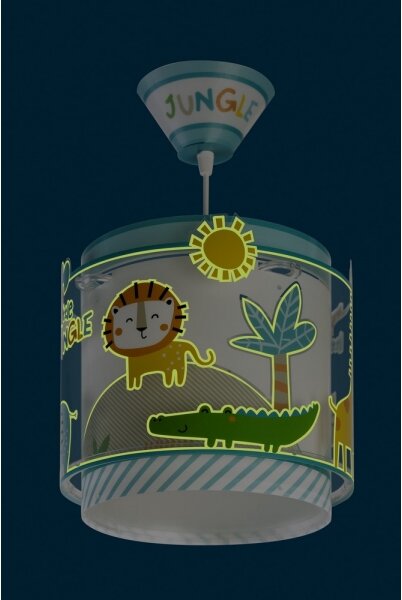 Dalber D-76112 - Lampadario per bambini MY LITTLE JUNGLE 1xE27/15W/230V