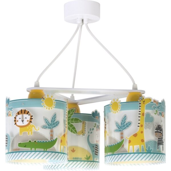 Dalber D-76114 - Lampadario per bambini MY LITTLE JUNGLE 3xE27/15W/230V