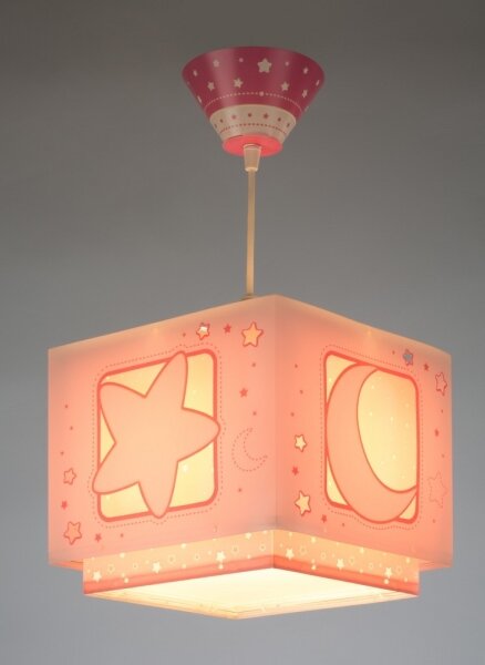 Dalber 63232S - Lampadario per bambini MOON LIGHT 1xE27/60W/230V