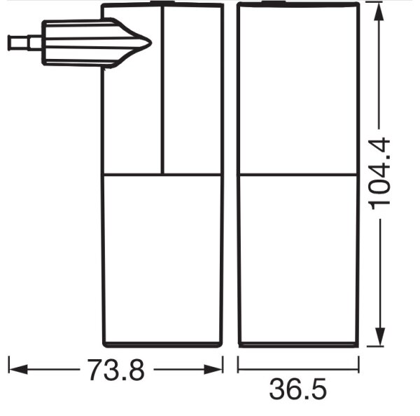 Osram - Luce notturna LED con sensore crepuscolare LUNETTA LED/0,2W/230V nera