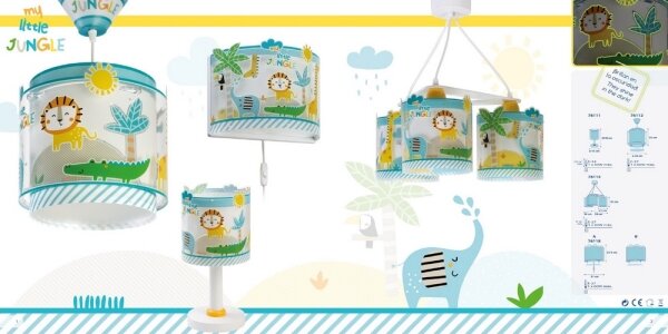 Dalber D-76111 - Lampada per bambini MY LITTLE JUNGLE 1xE14/8W/230V