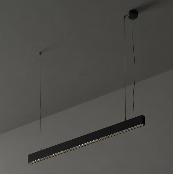 Ideal Lux - Lampadario a sospensione LED su cavo OFFICE LED/30W/230V 4000K CRI 90 nero