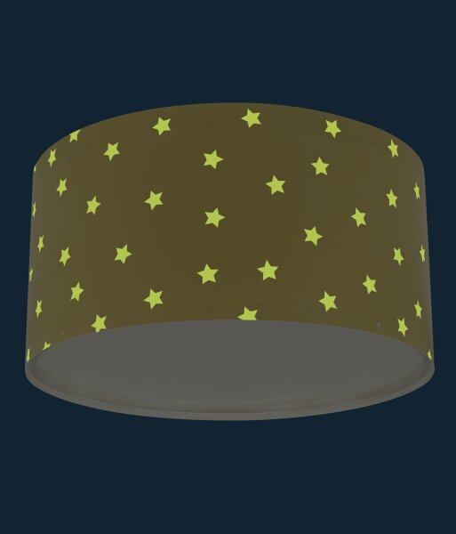Dalber 82216A - Plafoniera per bambini STAR LIGHT 2xE27/60W/230V giallo