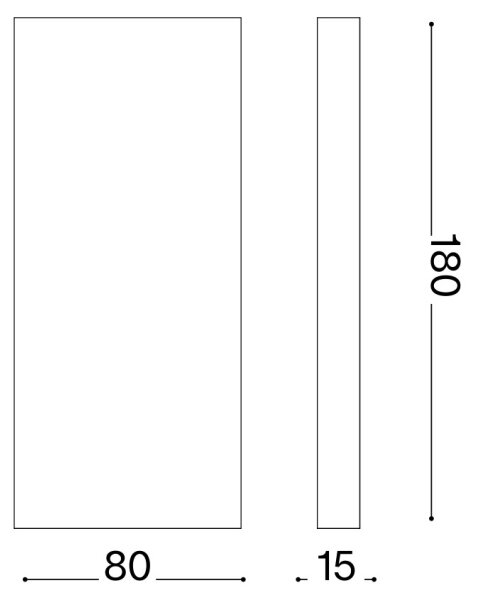 Ideal Lux - Applique da esterno a LED POST-IT LED/6W/12V CRI 90 ottone