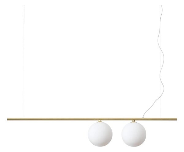 Ideal Lux - Lampadario LED a sospensione con cavo PERLINE 2xG9/3W/230V dorato