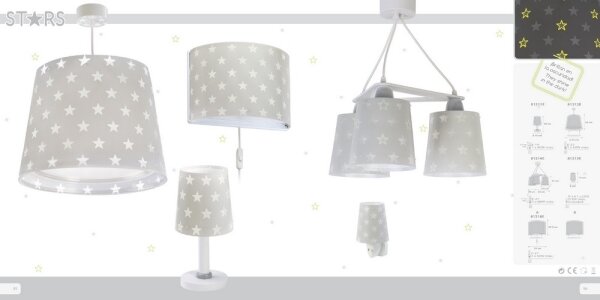 Dalber D-81211E - Lampada per bambini STARS 1xE14/40W/230V