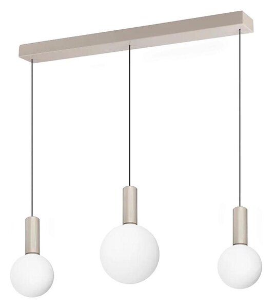 Ideal Lux - Lampadario LED sospeso con cavo ODEON LED/20W/230V CRI 90 beige/bianco