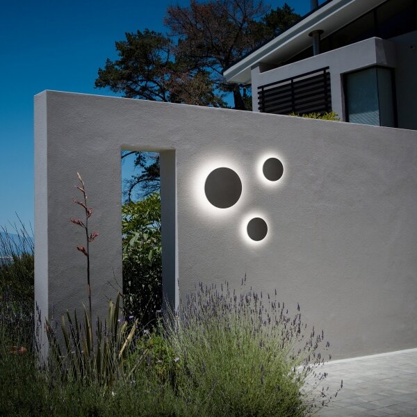 Ideal Lux - Applique LED da esterno PUNTO LED/9W/230V CRI, diametro 18 cm, IP54, nero