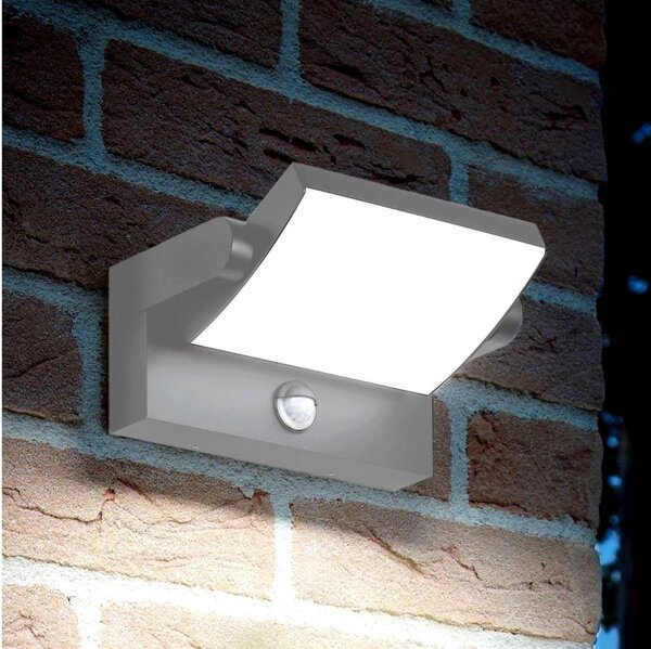 Ideal Lux -LED lampada da parete per esterni con sensore SWIPE LED/21W/230V CRI90 IP54 grigio