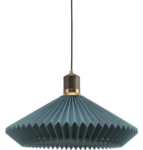 Halo Design 744275-Lampadario a cavo PARIS 1xE27/60W/230V diam. 56 cm blu/ottone/rovere