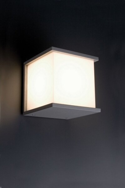 FARO 70689 - Applique da esterno KUBICK 1xE27/60W/100-240V IP44