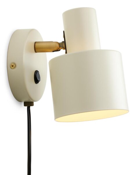 Halo Design 746873 - Faretto da parete VOGUE 1xE27/40W/230V crema/ottone