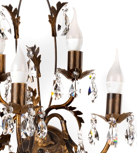 ONLI - Applique TERESA 5xE14/6W/230V bronzo