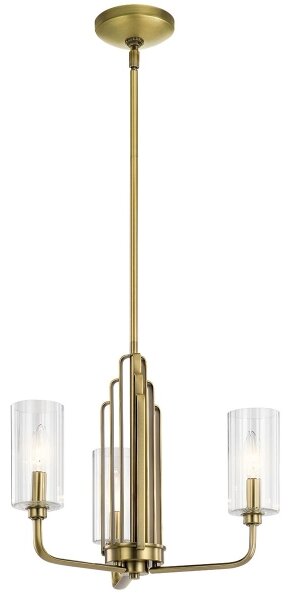 Quintiesse QN-KIMROSE3-BNB - Lampadario a stelo KIMROSE 3xE14/40W/230V oro