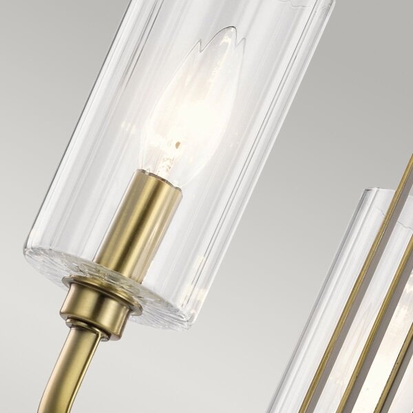 Quintiesse QN-KIMROSE3-BNB - Lampadario a stelo KIMROSE 3xE14/40W/230V oro